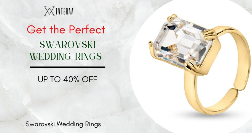 Get the Perfect Swarovski Wedding Rings Set Online Best Price at Evteraa