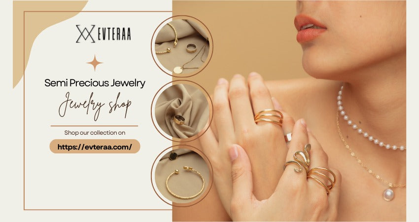 Gemstone Grace: Women’s Semi-Precious Necklace with a Touch of Luxury